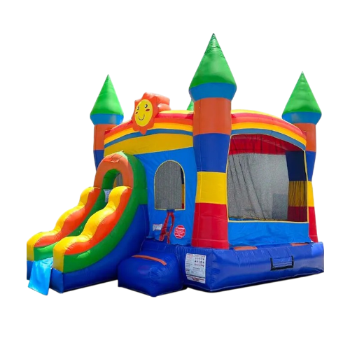 Rainbow Castle Bounce House $299 SPECIAL